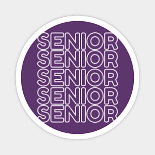 funny senior 2024 vintage retro style class of 2024 graduation Magnet